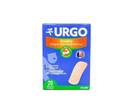 Băng cá nhân Urgo Durable (hộp 20 miếng)
